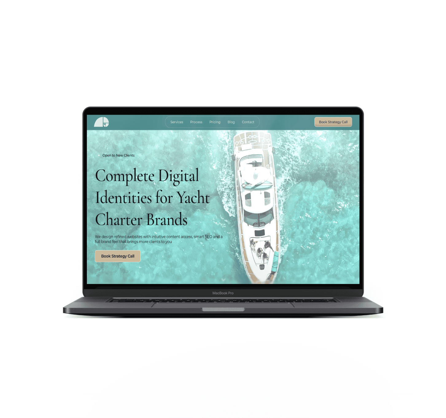 Fibonacci HQ website displayed on laptop